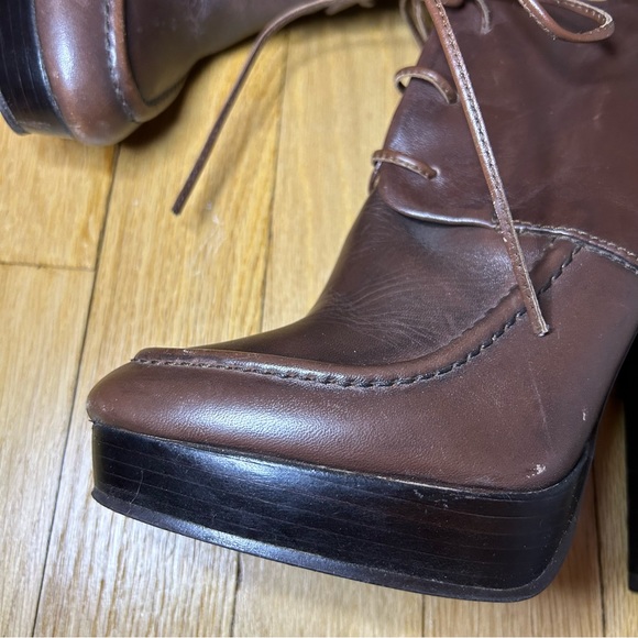 Special Edition Zara Brown Leather Booties - Picture 5 of 14